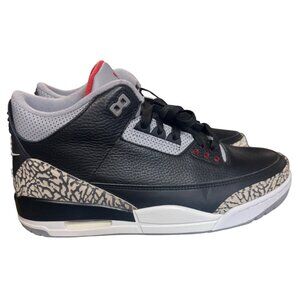 New Air Jordan 3 Retro OG Black Cement Size 10.5 Mens Nike Air Leather Shoes